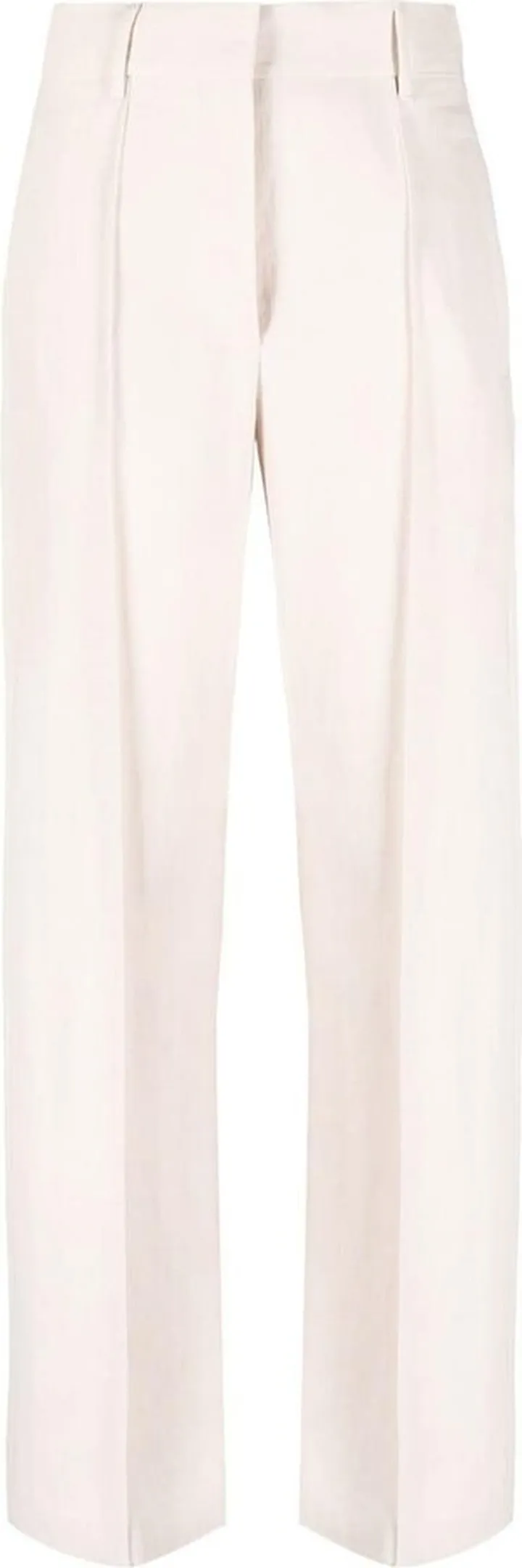 Monili chain detail straight-leg trousers