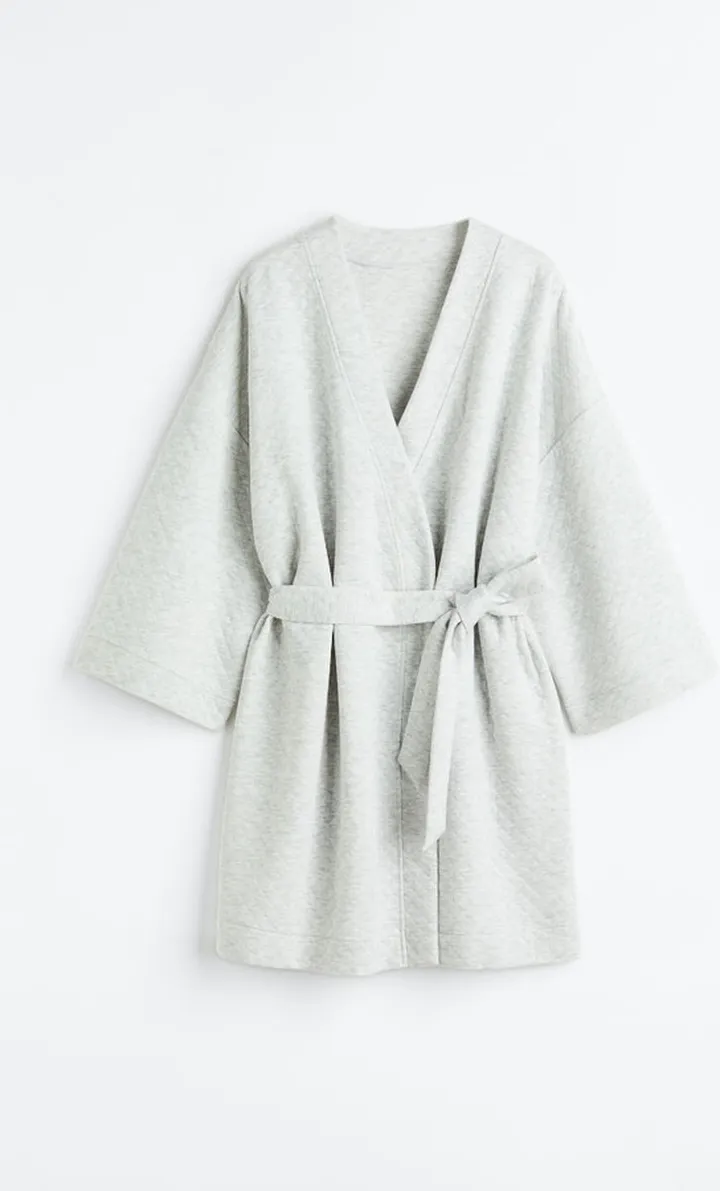 Quilted Jersey Bathrobe