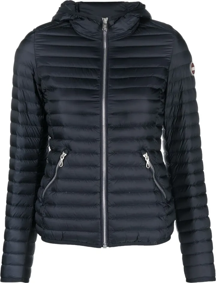 Logo-Patch Zip-Up Padded Jacket
