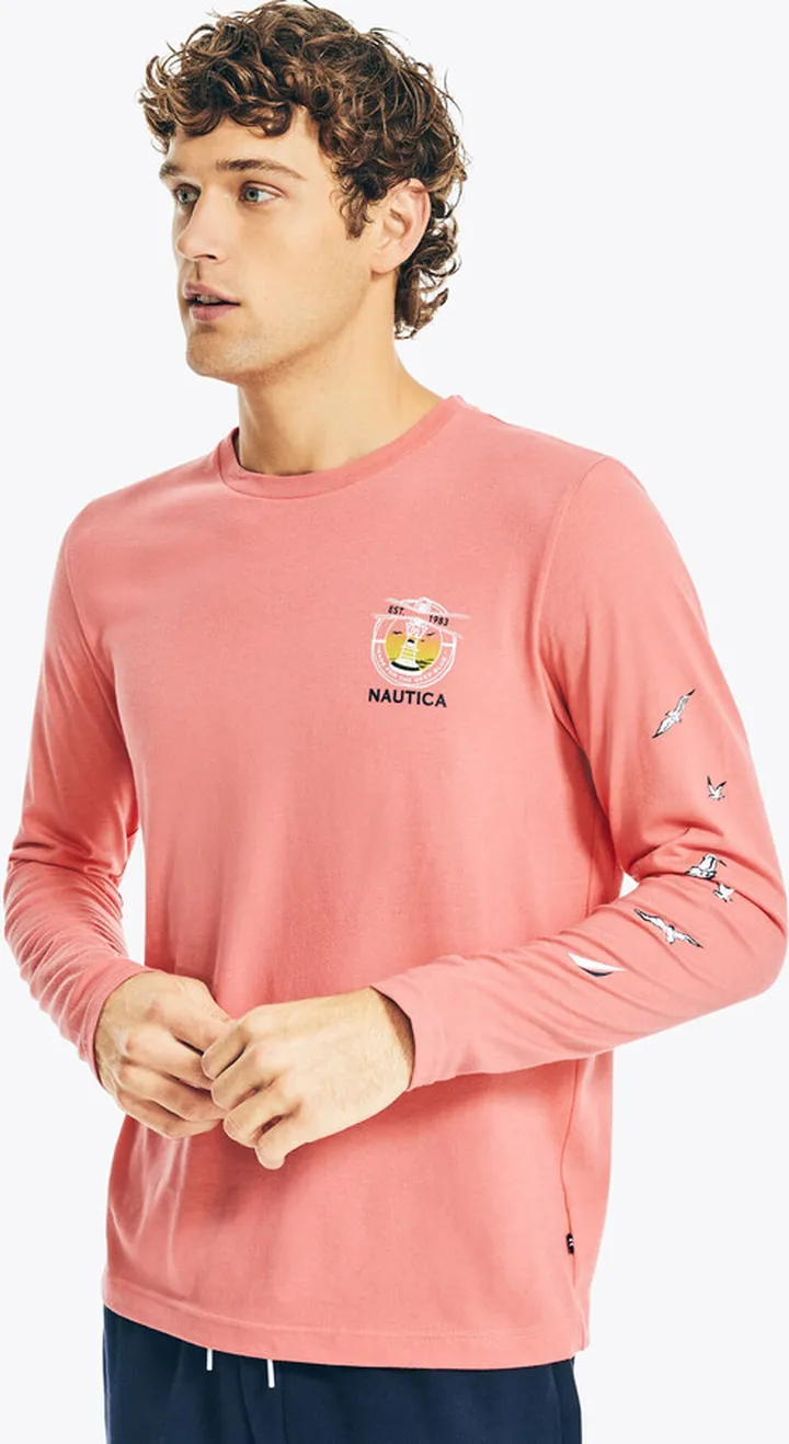 Sustainably Crafted Long-Sleeve Graphic T-Shirt