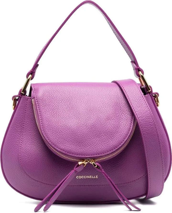 Grained Curve-Edge Tote Bag