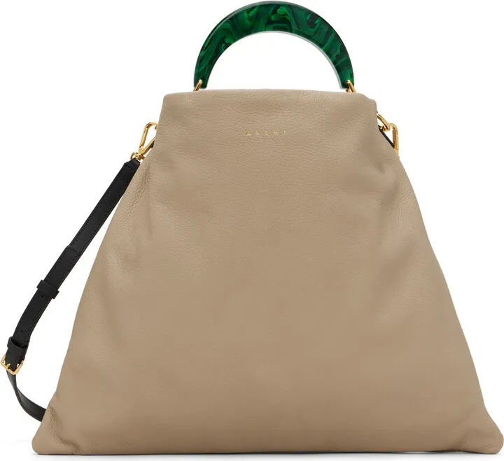 Marni Taupe Medium Venice Tote