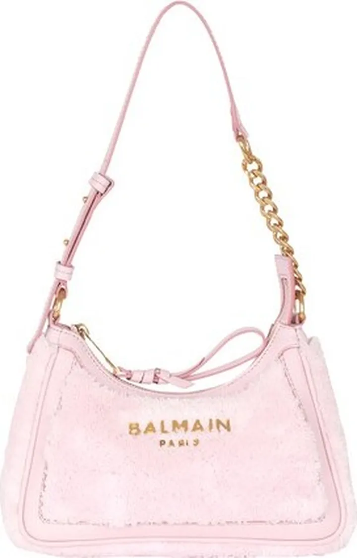 B-Army terry cloth bag with leather details