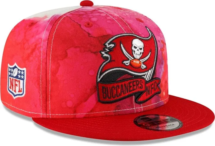 Men's New Era Red Tampa Bay Buccaneers 2022 Sideline 9FIFTY Ink Dye Snapback Hat