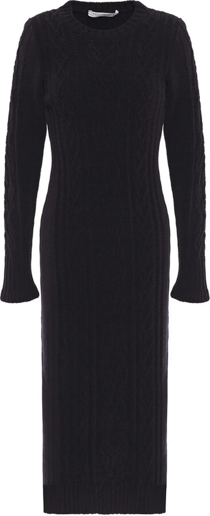 Cable-knit midi dress