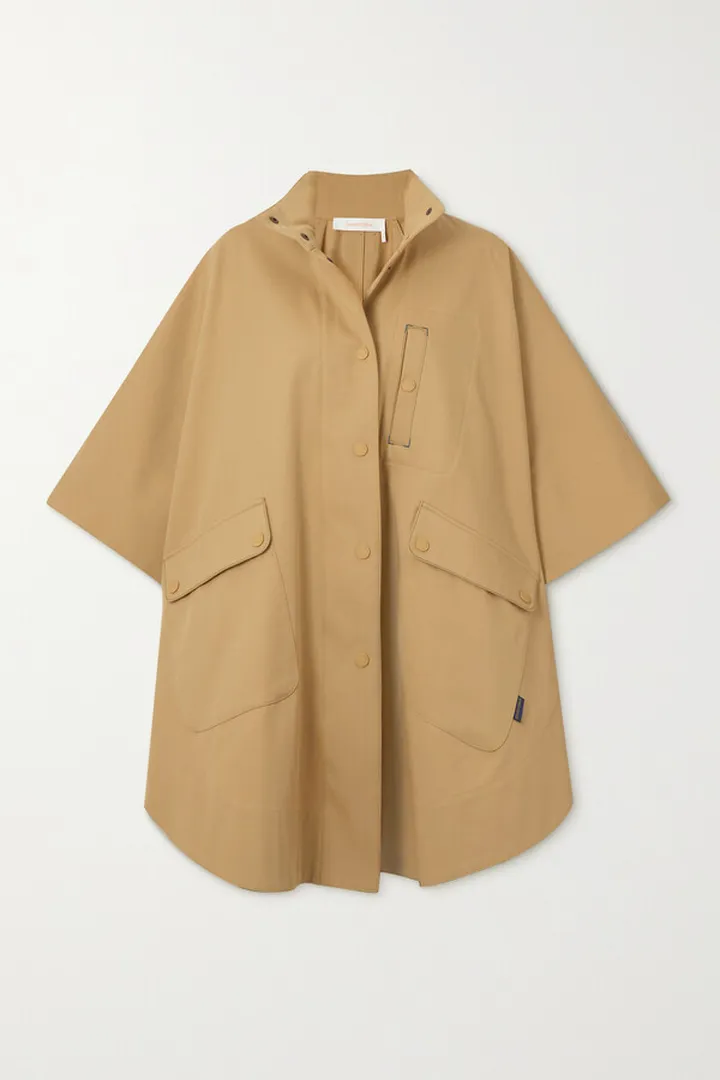 See By Chloé - Cotton-gabardine Cape - Neutrals