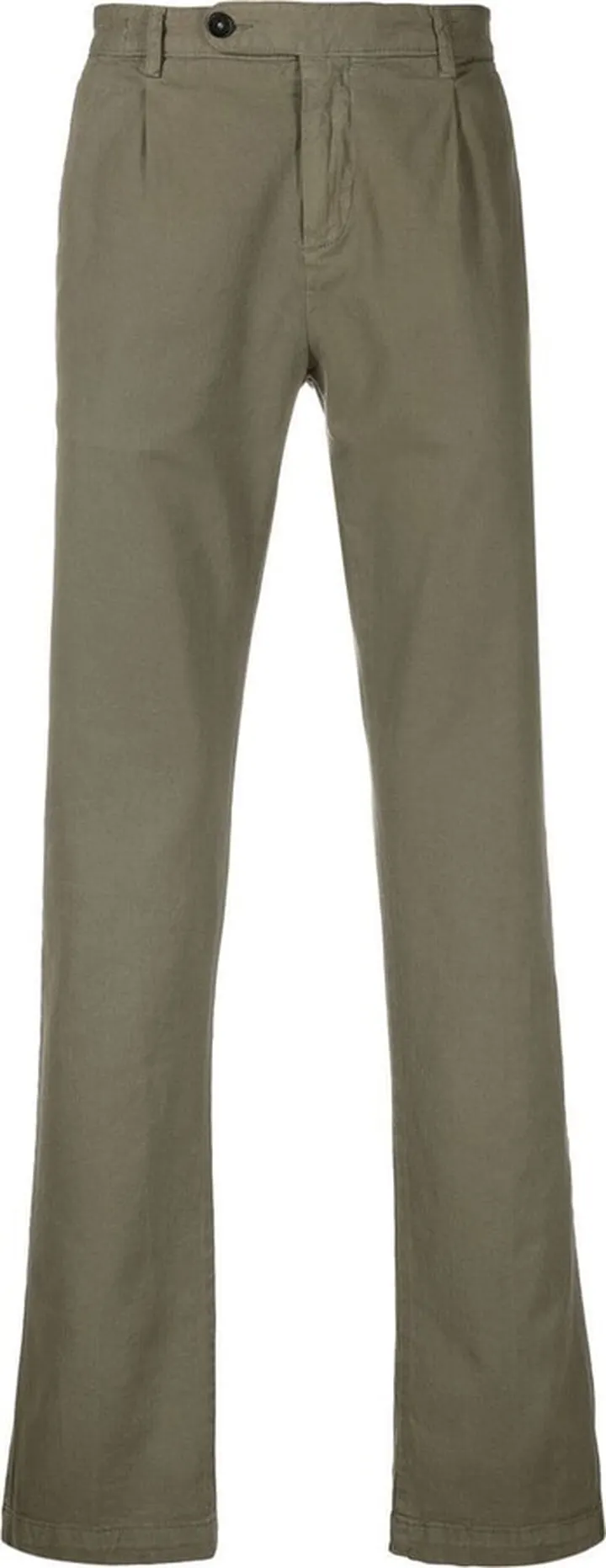 Mid-Rise Straight-Leg Trousers