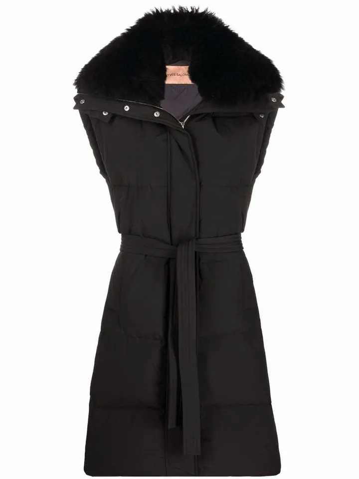 Sleeveless Parka Coat