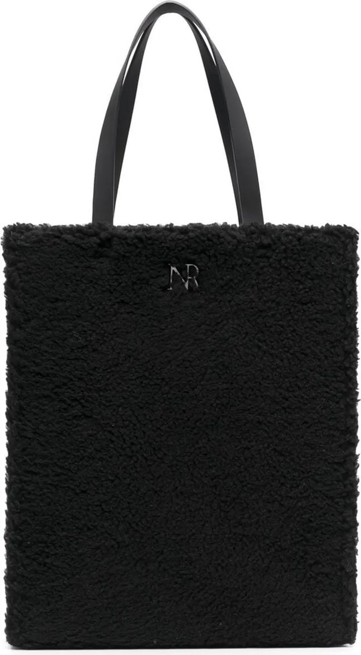 Faux-Shearling Tote Bag