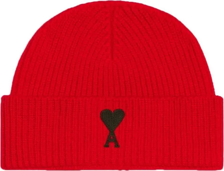 Ami de Coeur ribbed beanie