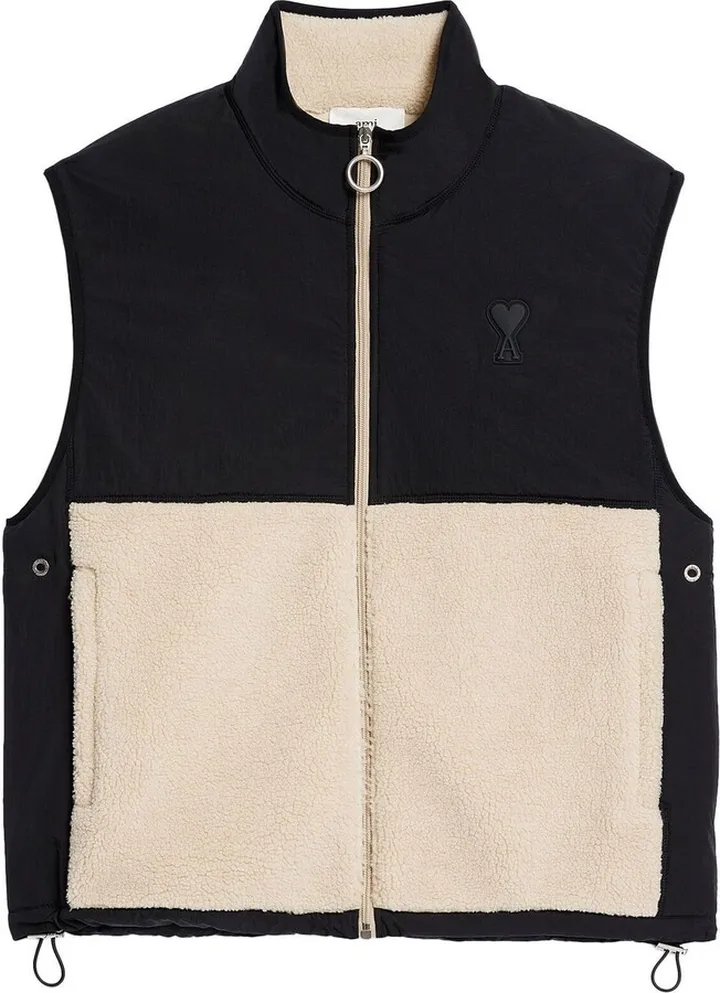 Logo-Embroidered Fleece Gilet