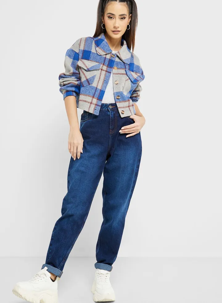 Mom Fit High Waist Jeans