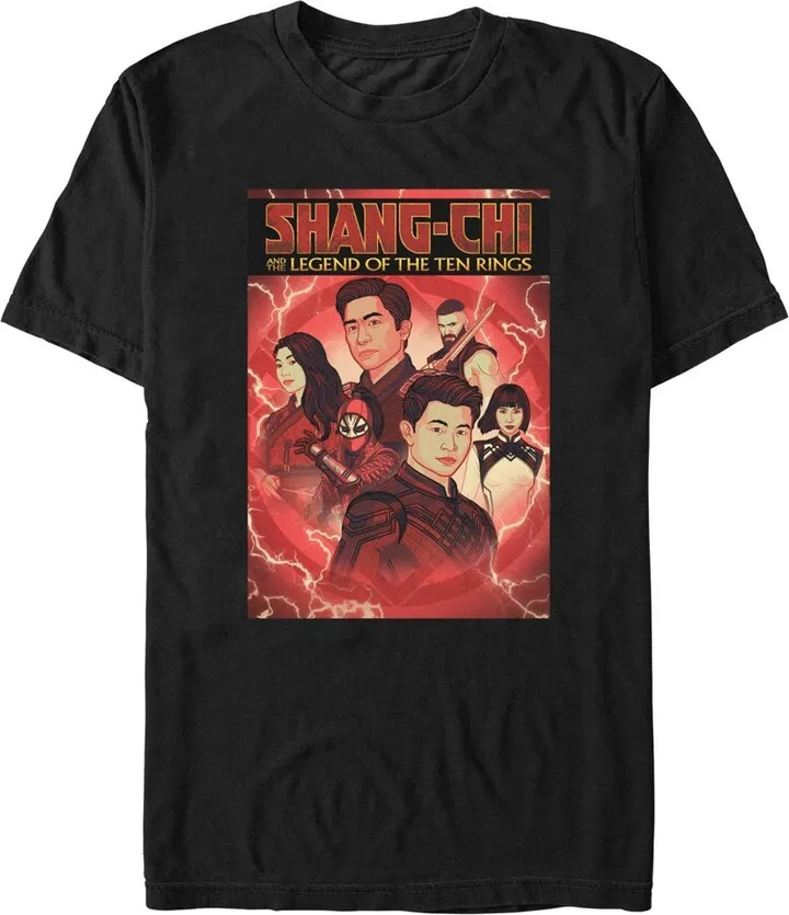 Men's Marvel Shang-Chi and the Legend of the Ten Rings Poster T-Shirt - Black - Medium