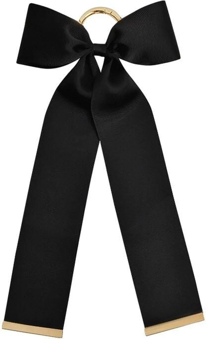 Johnny Loves Rosie - Black Olivia Bow Keyring