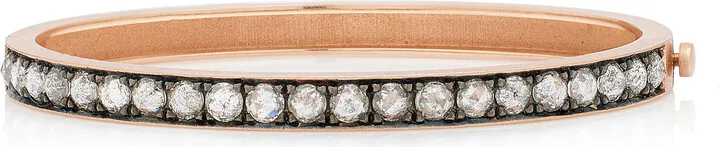 Women's 18K Rose Gold Diamond Bangle