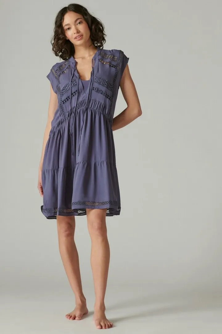 Lace Inset Dress
