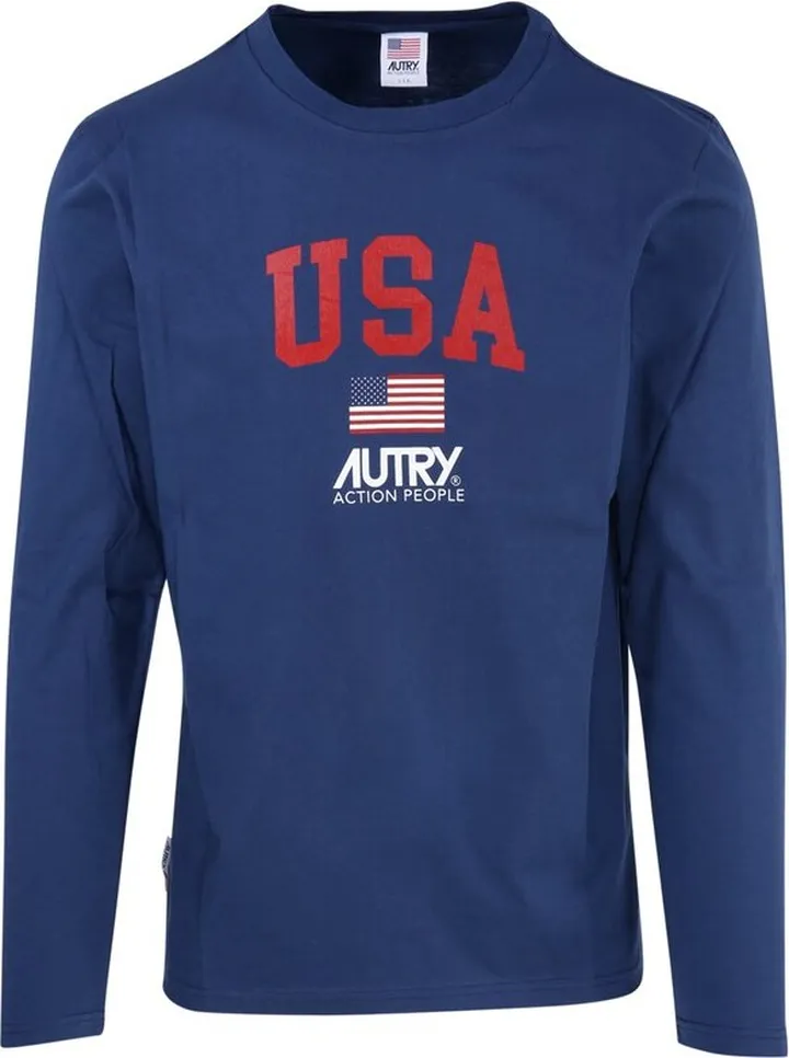 Autry Logo Printed Crewneck T-Shirt