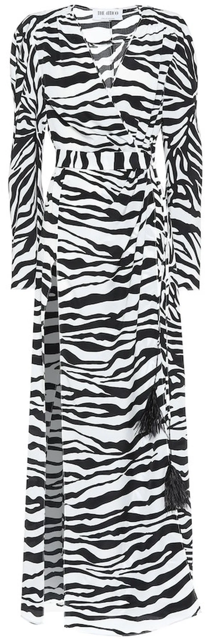 Lauren zebra-print maxi dress