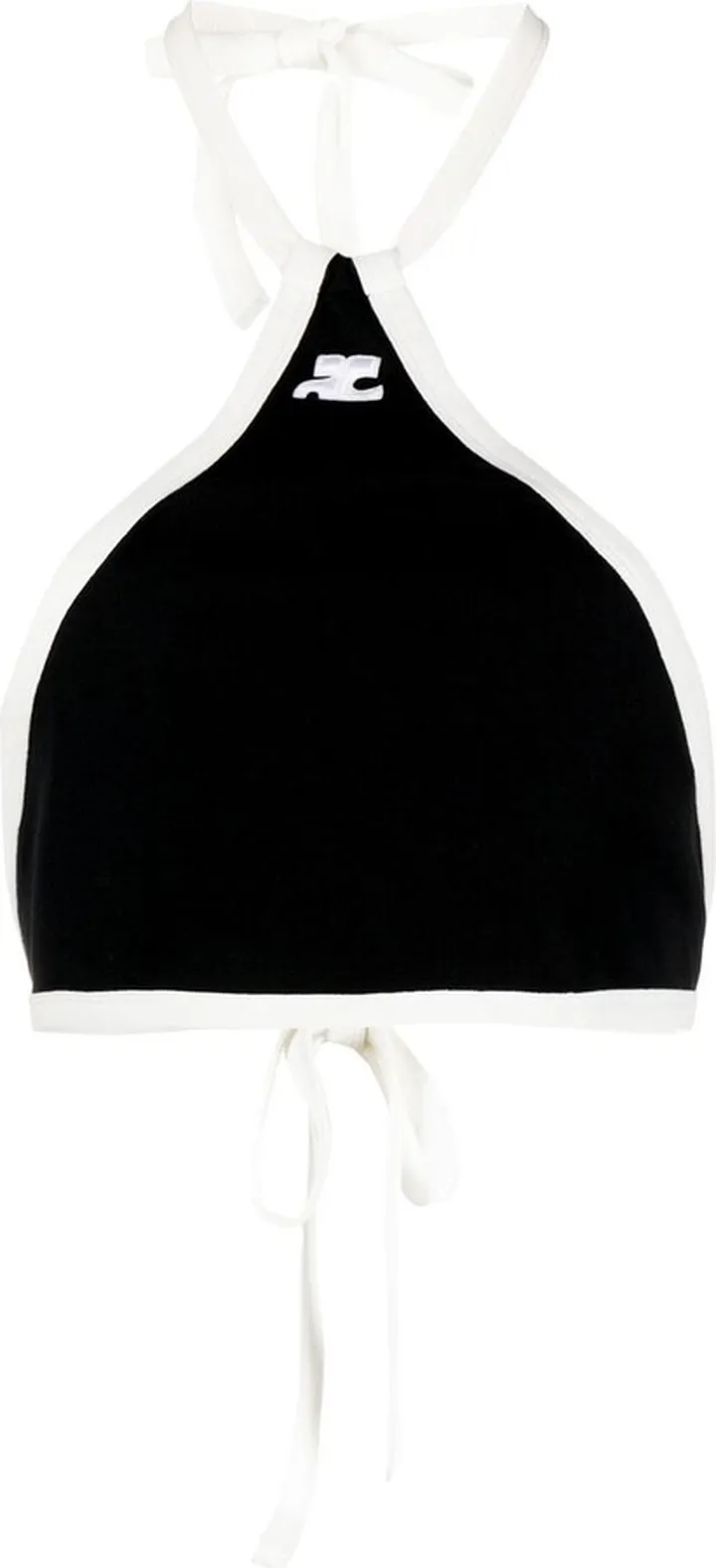 Cotton Halterneck Crop Top
