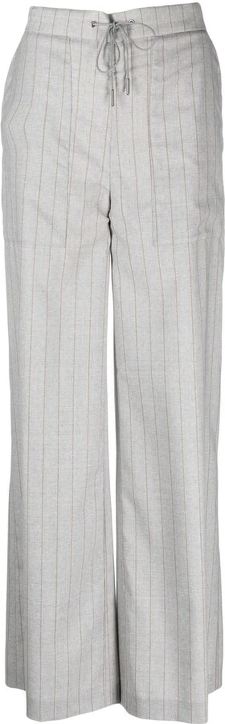Pinstripe Straight-Leg Trousers