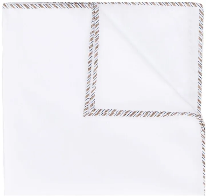 Striped Trim Handkerchief