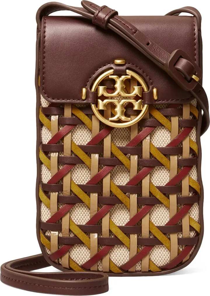 Miller Basketweave Phone Crossbody Bag