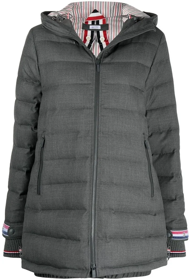 120s Twill Funnel Neck Coat