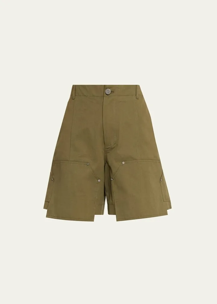 Dara Wide Bermuda Cotton Shorts