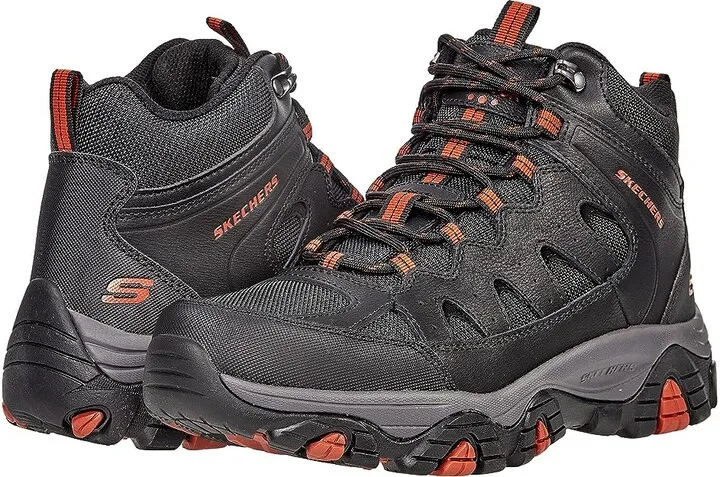 SKECHERS Relaxed Fit Pine Trail - Gotera (Black) Men's Shoes