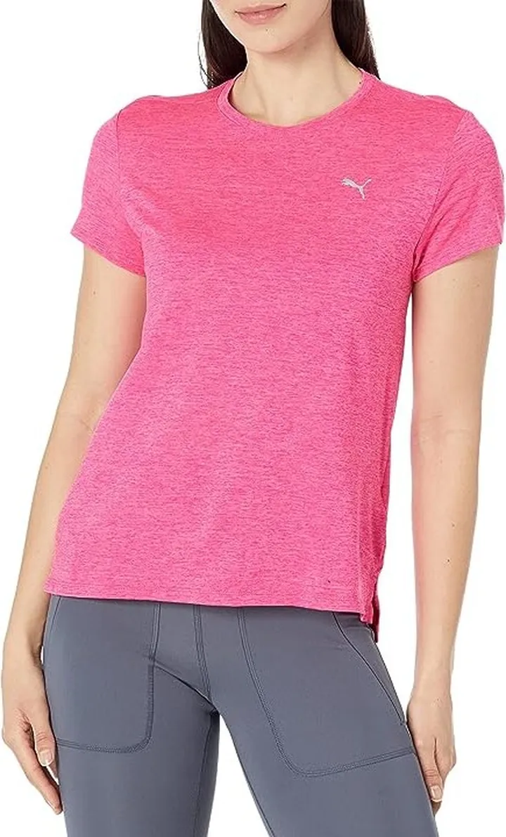 PUMA Run Favorite Heather Short Sleeve Tee (Ravish Heather) Women's Clothing