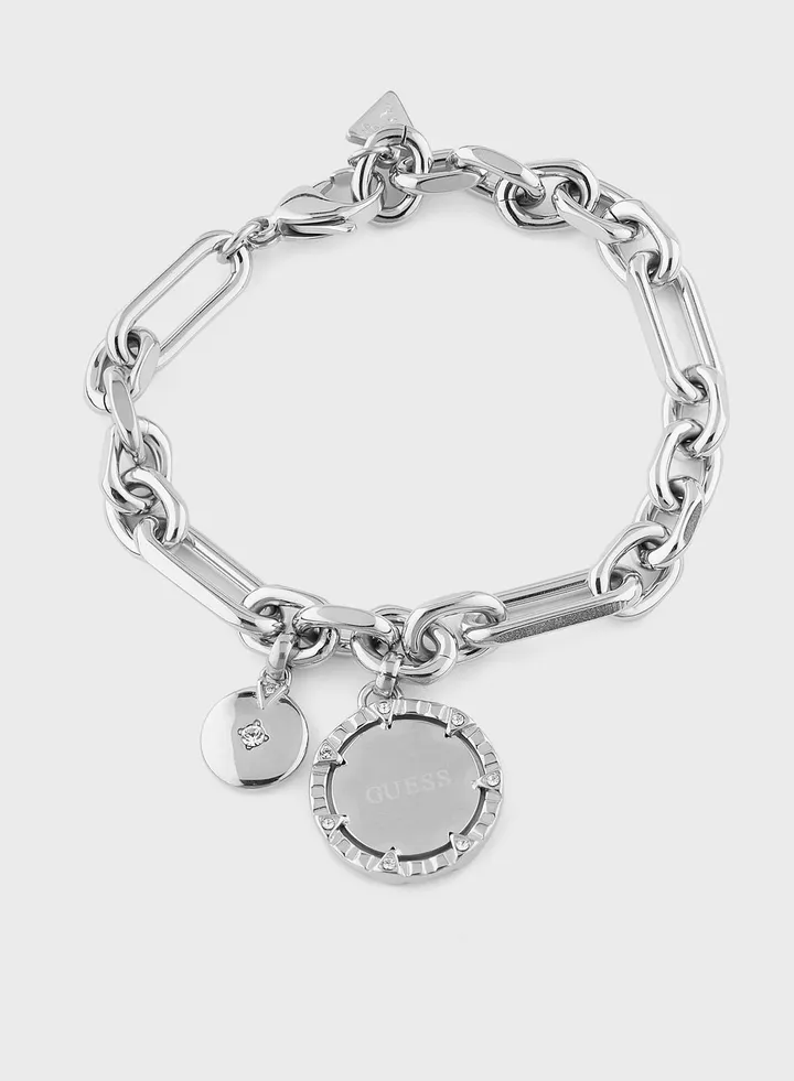 Linea Logo Silver Plated Bracelet
