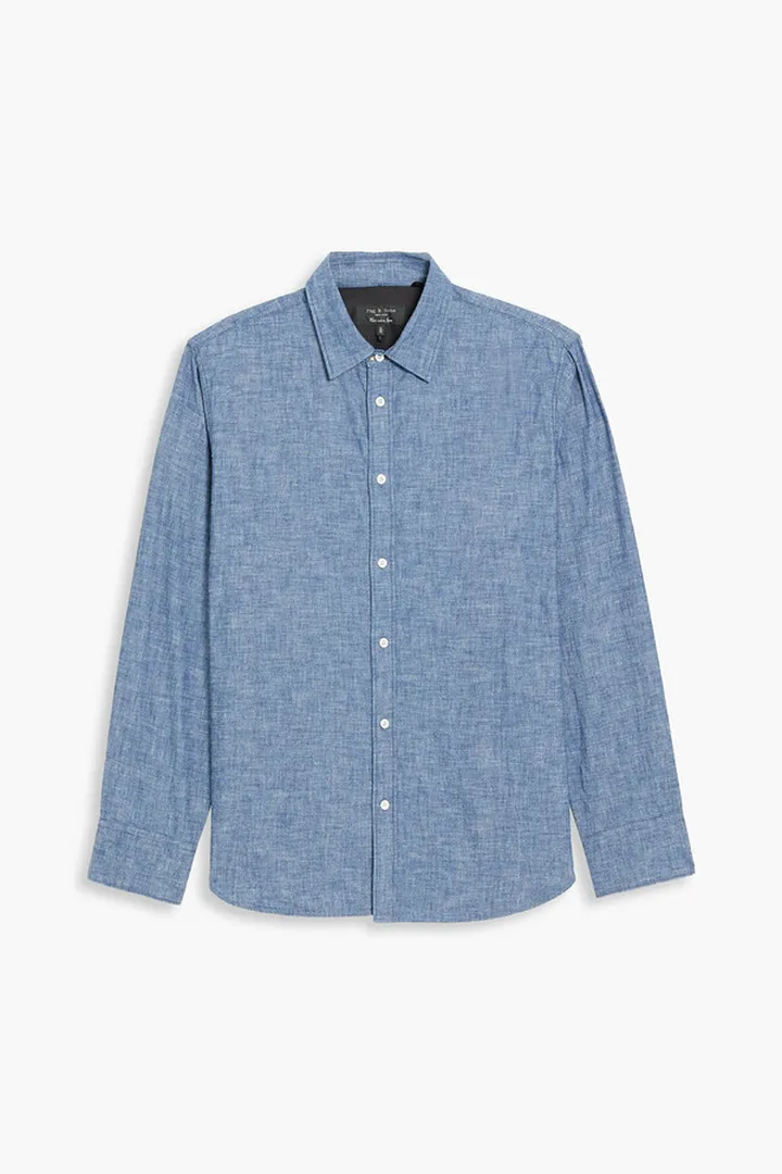 Cotton-chambray shirt