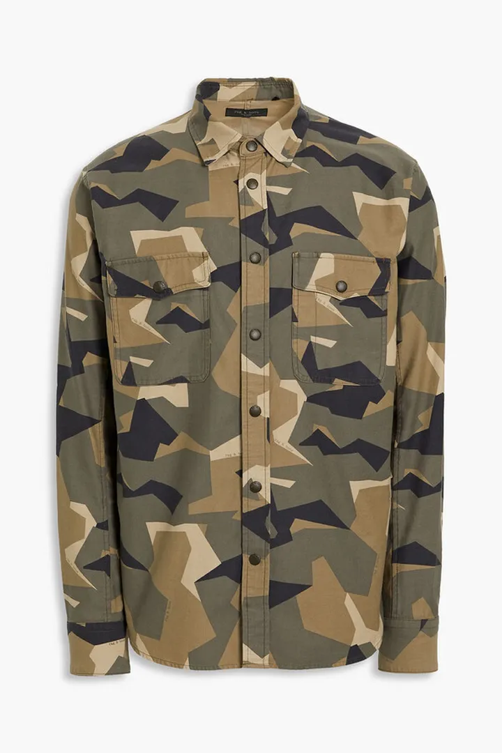 Engineered Jack camouflage cotton-twill shirt