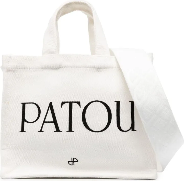 Logo-Print Canvas Tote