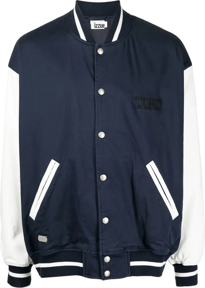 Slogan-Print Bomber Jacket