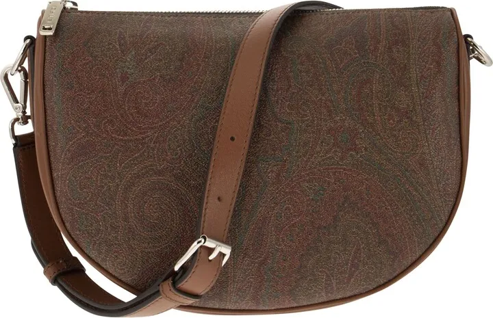Crown Me Paisley Studded Shoulder Bag