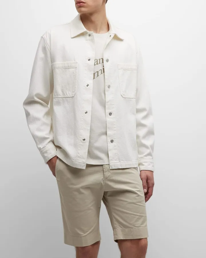 Men's Relaxed Terry-Effect Sport Shirt