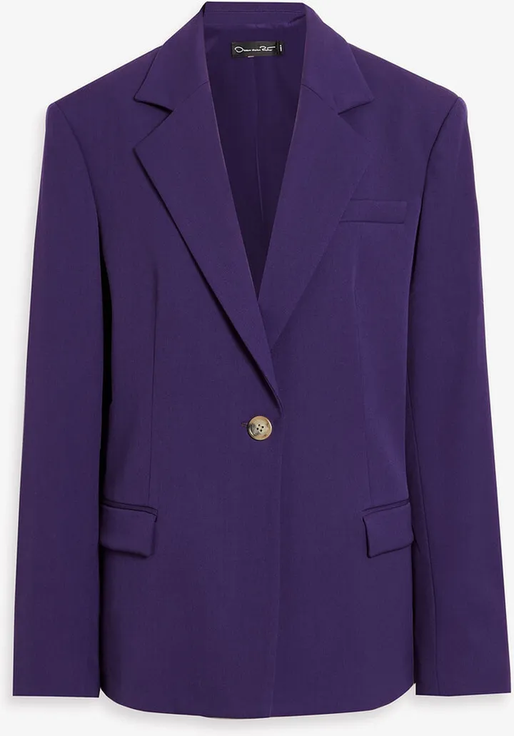 Oversized wool-blend blazer