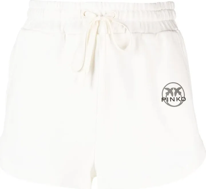 Logo-Print Cotton Shorts