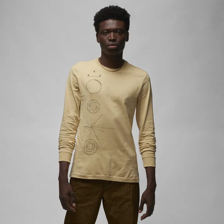 Men's Jordan 23 Engineered Long-Sleeve T-Shirt in Brown
