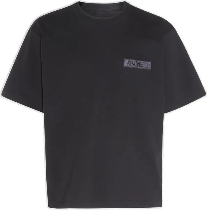 Sacai Logo Embroidered Crewneck T-Shirt