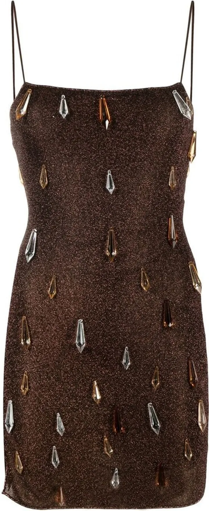 Crystal-Embellished Mini Dress