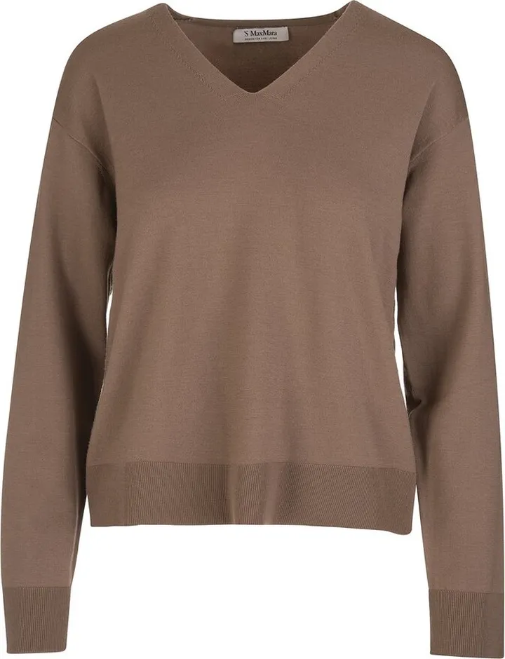 'S Max Mara V-Neck Long-Sleeved Sweater