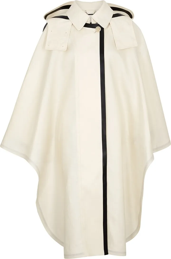 Chloé Hooded Linen Cape