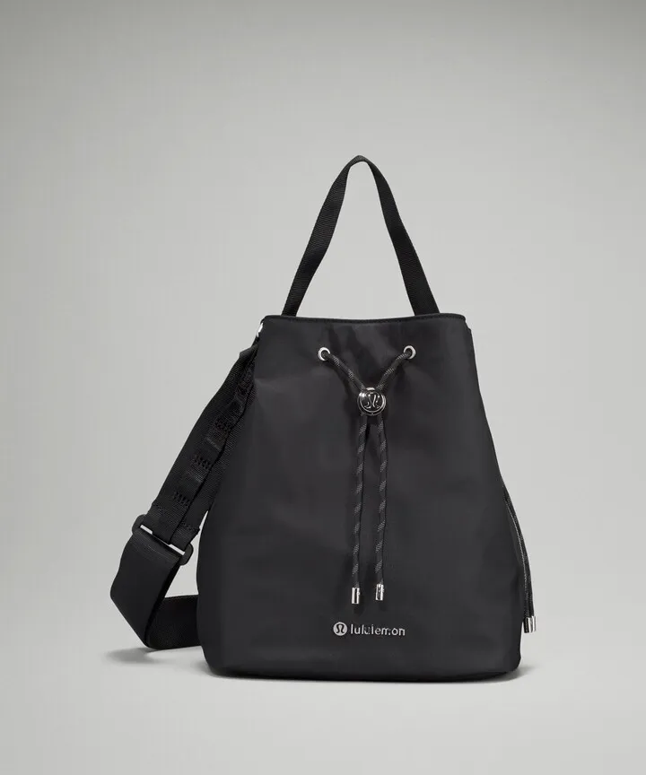 Drawstring Bucket Crossbody Bag