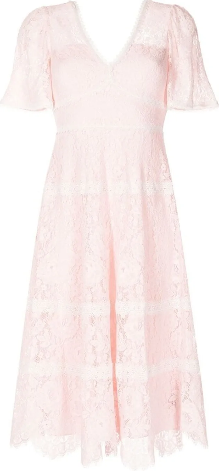 Lace Empire Line Midi Dress