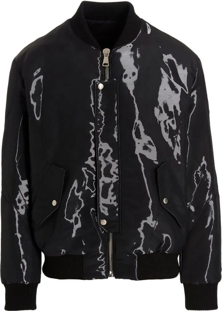 Balmain Laminated Bomber Jacket
