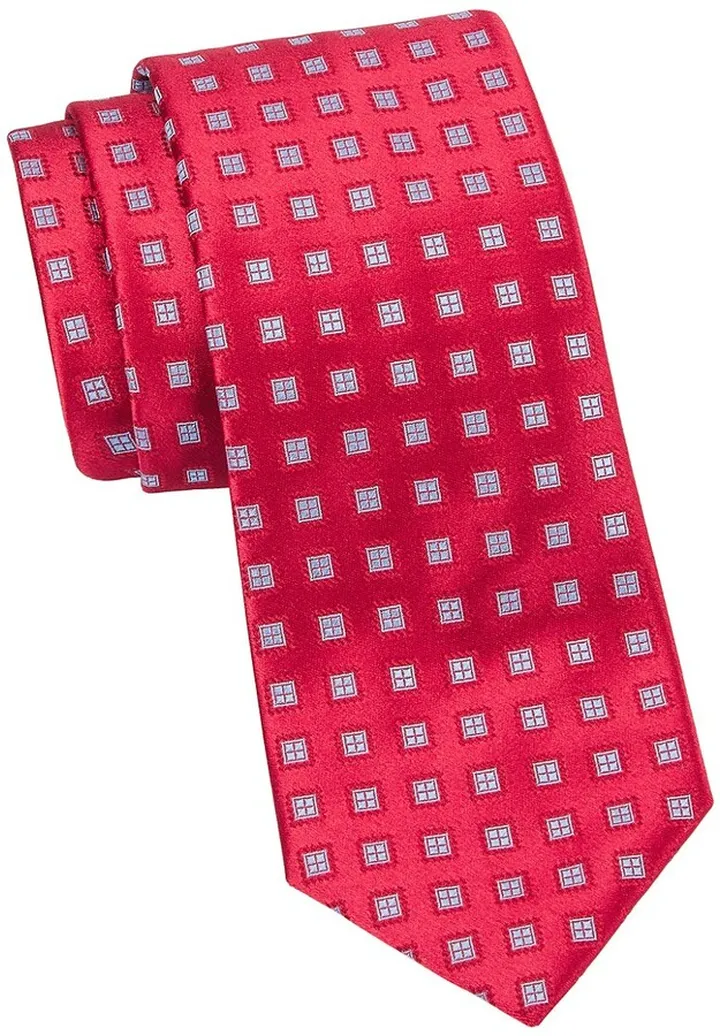 Diamond Woven Silk Tie