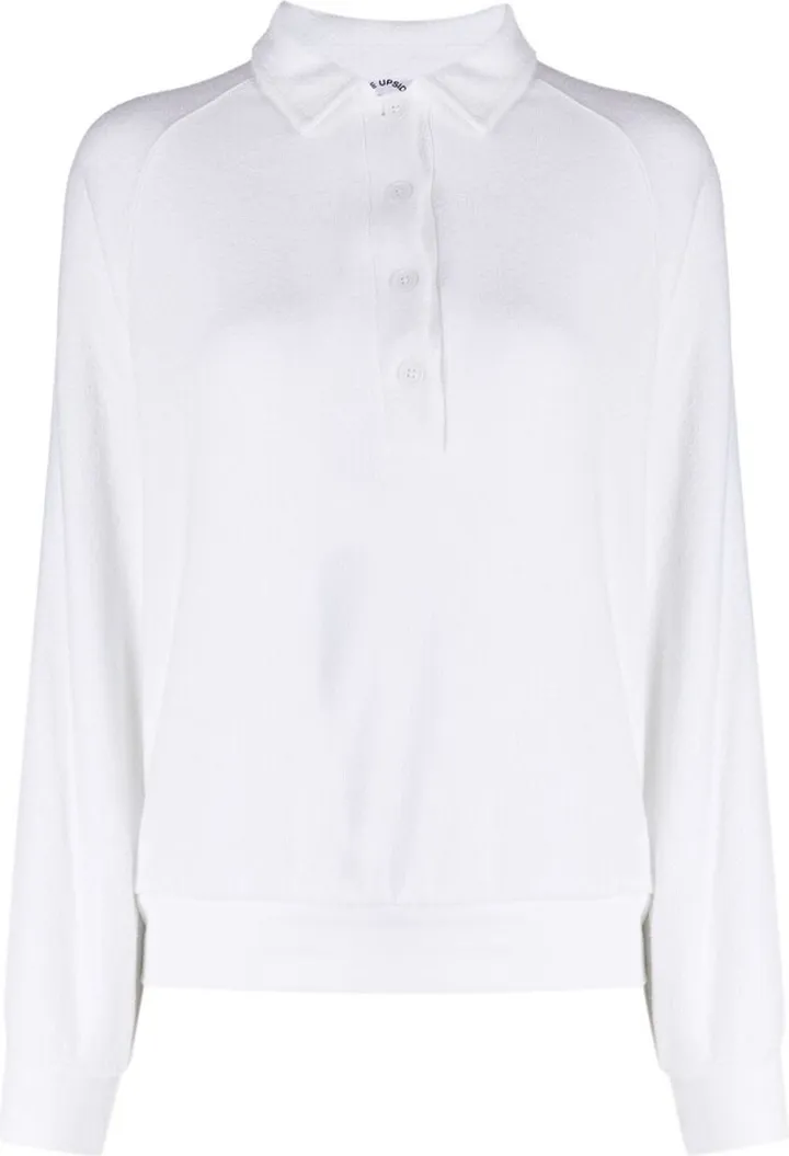 Zinnia terry polo shirt