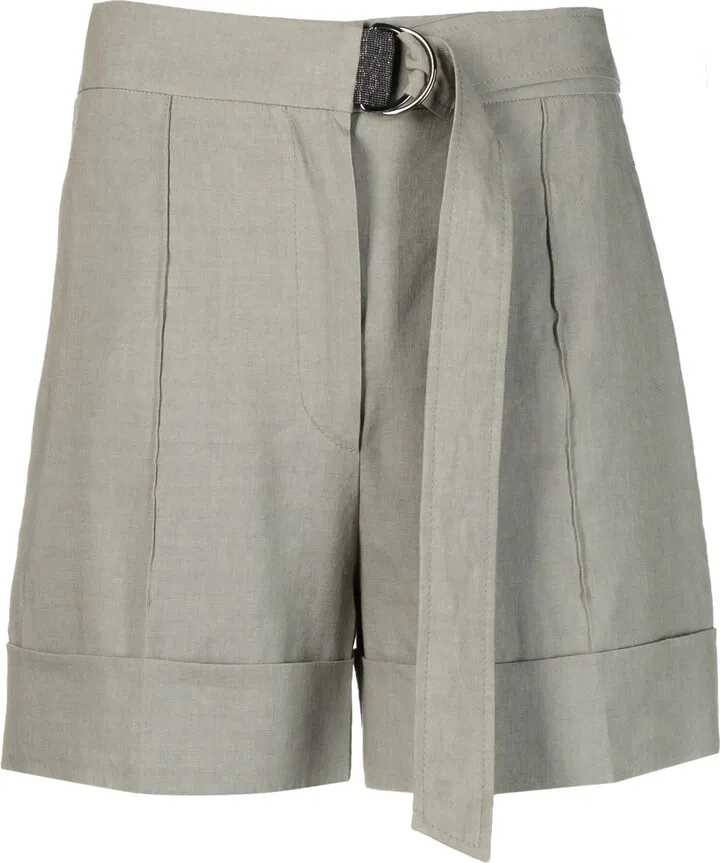 Belted Tailored Shorts